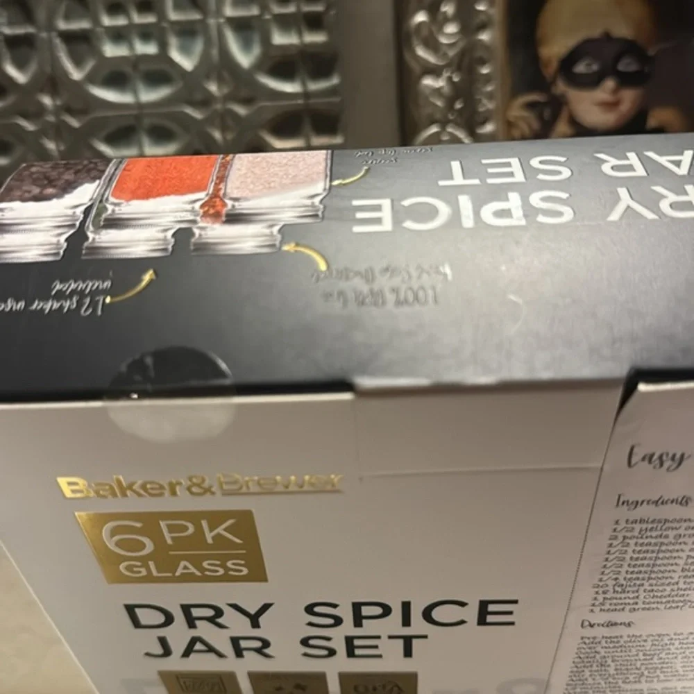 Baker & Brewer Dry Spice Jar Set New‎ In Box